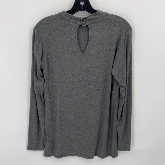 Sweet Journey Women's Casual Gray Long Sleeve Top Size Small - Picture 7 of 10